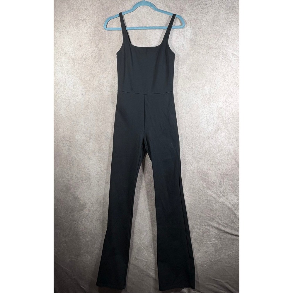 Abercrombie & Fitch Jumpsuit Women Size XST Black Bootcut Sleeveless Stretch Gym
